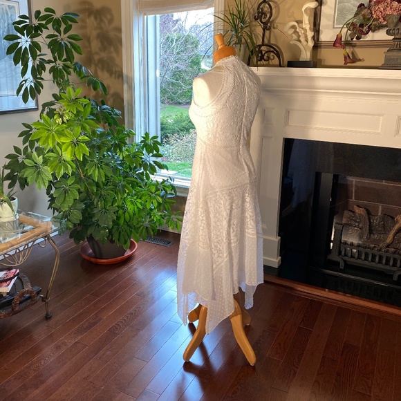 NWOT -  TAYLOR Halter Handkerchief Hem SheathDress - Picture 4 of 16